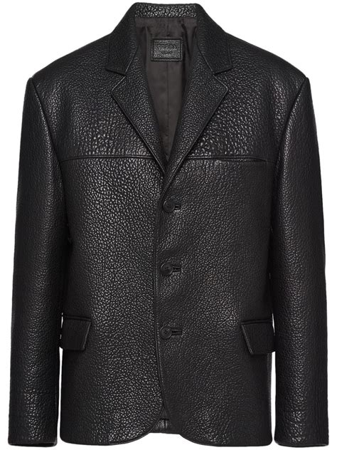 prada jacke reisverschluss|Prada single breasted jacket.